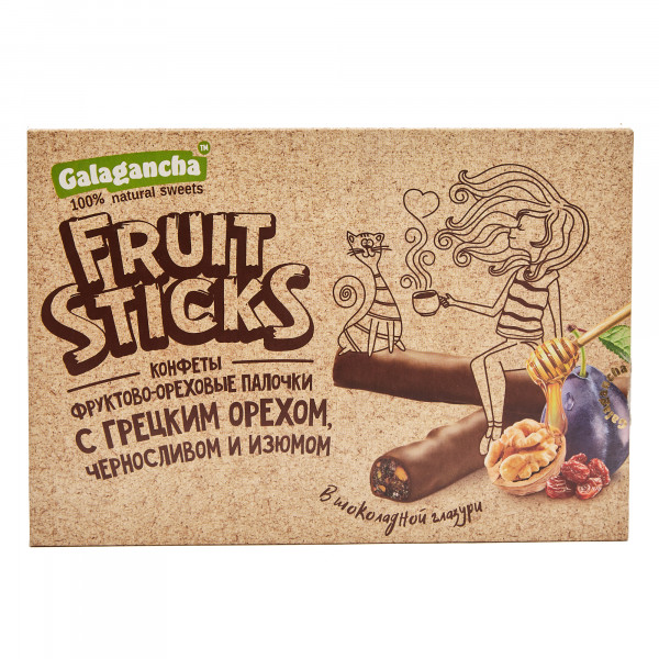№2 Берестов КРАФТ Fruit Stiсks с черносливом и грецким орехом, 175г в Узловой