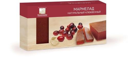  Мармелад пластовый 210г клюквенный в Узловой