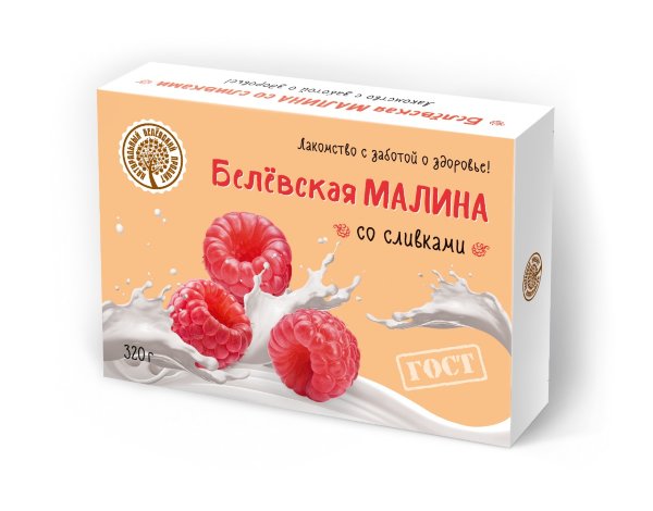 №2 Малина со сливками Белёвская, 320г   в Узловой