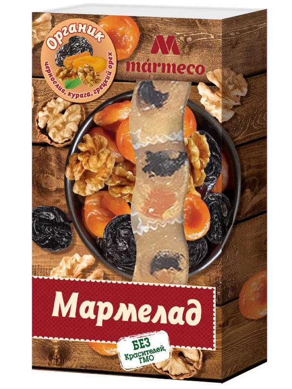 №2 Мармелад "Органик"  Курага, Чернослив, грецкий орех, 180г  в Узловой